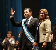 Gvatemalos prezidentu prisaikdintas Jimmy Moralesas
