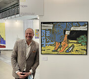 TSEKH galerijos vadovas Oleksandras Ščeluščenka meno mugėje &bdquo;ArtVilnius'21&ldquo;