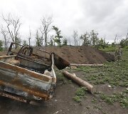 Fronto linija su separatistų valdoma teritorija &Scaron;irokine, Ukrainoje