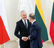 Gitanas Nausėda susitiko su Lenkijos Prezidentu Andrzejumi Duda