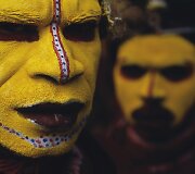 Papua Naujosios Gvinėjos genties vyrai