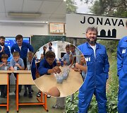 M1 mėlyno pieno banga Jonavoje