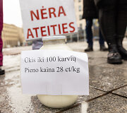 Pienininkų protestas prie Vyriausybės