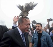 Pauk&scaron;tis ant Turkijos prezidento galvos