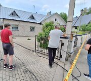 Pasvalyje po namu atsivėrė smegduobė