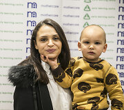 Ieva Mackevičienė su sūnumi