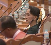 Mianmaro prezidentu i&scaron;rinktas Aung San Suu Kyi artimas patikėtinis