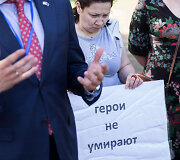 Piketas &bdquo;Pro memoria Babchenko!&ldquo;