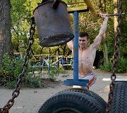 Sporto klubas po atviru dangumi Kijeve