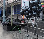 Vežėjai renkasi į protestą Gedimino prospekte