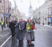 Advokatų eisena &bdquo;Teisingumo liepsna&ldquo;, skirta paminėti Lietuvos advokatūros dieną.