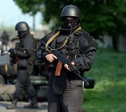 Ukrainos kariai netoli Slovjansko miesto
