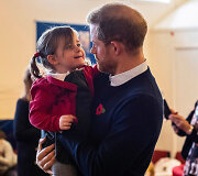 Sasekso hercogai susitikime su karių &scaron;eimomis