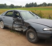 Avarija &Scaron;ilalės rajone: susidūrė &bdquo;Mazda&ldquo; ir &bdquo;Volvo&ldquo;