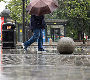 Lietus plauna Vilnių