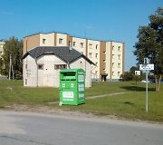 Ukmergėje pavogtas tekstilės atliekų konteineris