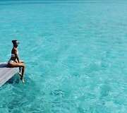 Joan Smalls atostogos Maldyvuose