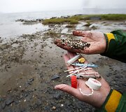 Norvegijos pakrantes ter&scaron;ia Grenlandijos plastiko gamyklų atliekos