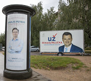 Politinė reklama Vilniaus Žirmūnų mikrorajone