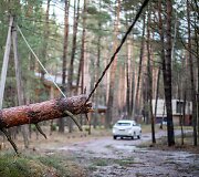 Stipraus vėjo padariniai Vilniaus mieste ir apylinkėse