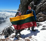 Taranakio ugnikalnis: Agnė ir Vaidas 2400 m auk&scaron;tyje