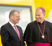 Saulius Skvernelis ir Gintaras Gru&scaron;as