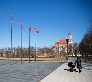 Saulėtas, bet vėsus pavasaris Vilniuje