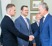 Gabrielius Landsbergis ir Gitanas Nausėda