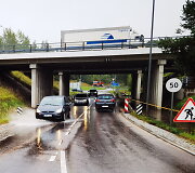 Tvinstantis kelio ruožas ties Avižienių viaduku