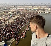 Vaizdas į vieną i&scaron; ritualinių maudyklų Gangoje. Į Indiją Vilius sugrįžo ne pirmą kartą