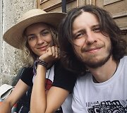 Gintarė su vyru Mantautu Gvatemaloje