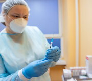 Vilniaus miesto klinikinės ligoninės medikų vakcinacija nuo COVID-19