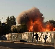 Pirmadienio rytą Ukrainos sostinė atakuota Irano dronais