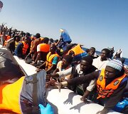 Migrantai Viduržemio jūroje