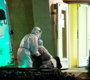 COVID-19 pacientai atvežami į Vilniaus miesto klinikinę ligoninę