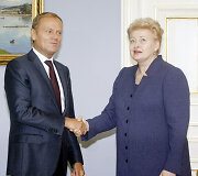 Dalia Grybauskaitė ir Donaldas Tuskas