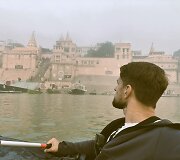 Baidare Varanasyje Indijoje