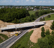 Remontuojamas viadukas Galvės gatvėje, kelyje Vilnius-Trakai