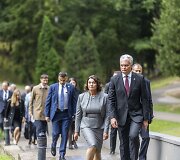 Medininkų žudynių pagerbimo ceremonija Antakalnio kapinėse