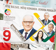 Rinkiminiai plakatai Molėtuose