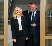 Rita Tama&scaron;unienė ir Saulius Skvernelis
