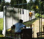 Alytaus r., Verebiejų kaime, apleistoje mokykloje apgyvendinti migrantai