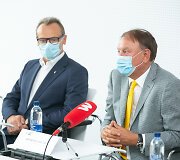 Romualdas Brazauskas ir Remigijus Mila&scaron;ius