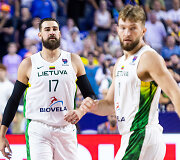 Jonas Valančiūnas ir Domantas Sabonis