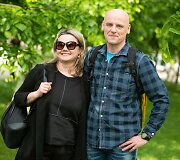 Juozas Gaižauskas su žmona
