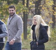 Linas Kleiza ir Agneta Karalevičiūtė 