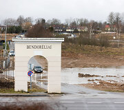 Užlieta Bendorėlių 1-oji alėjos atkarpa