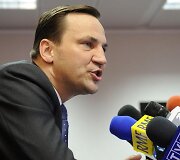 Lenkijos uždienio reikalų ministras Radoslawas Sikorskis