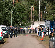 Migrantai atvežti į Rūdninkų poligoną