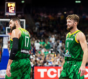 Jonas Valančiūnas ir Domantas Sabonis